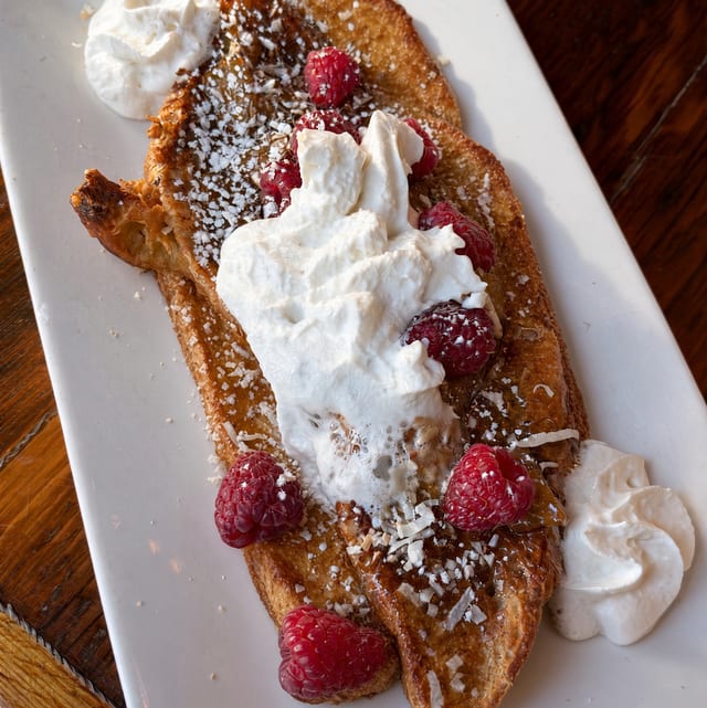 Pina Colada French Toast.