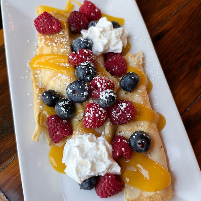 Mango Crepes.