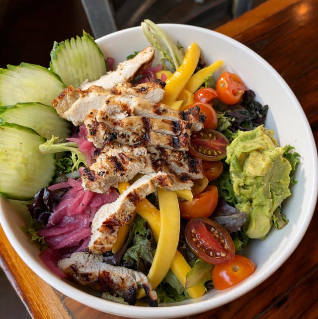 Mango Chicken Club Salad.